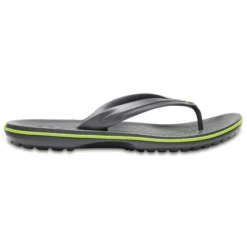 Tongs Crocs Crocband Flip Graphite/Volt Green