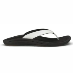 Tong OluKai Women Kulapa Kai White Black