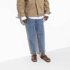 Tongs Birkenstock Women Gizeh Oiled Leather Habana Narrow -Boutique ECCO 4 743833 f look m