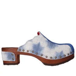 Boutique ECCO 10 Sabots Jan Jansen Women Wannabe Wood Jeans Blue